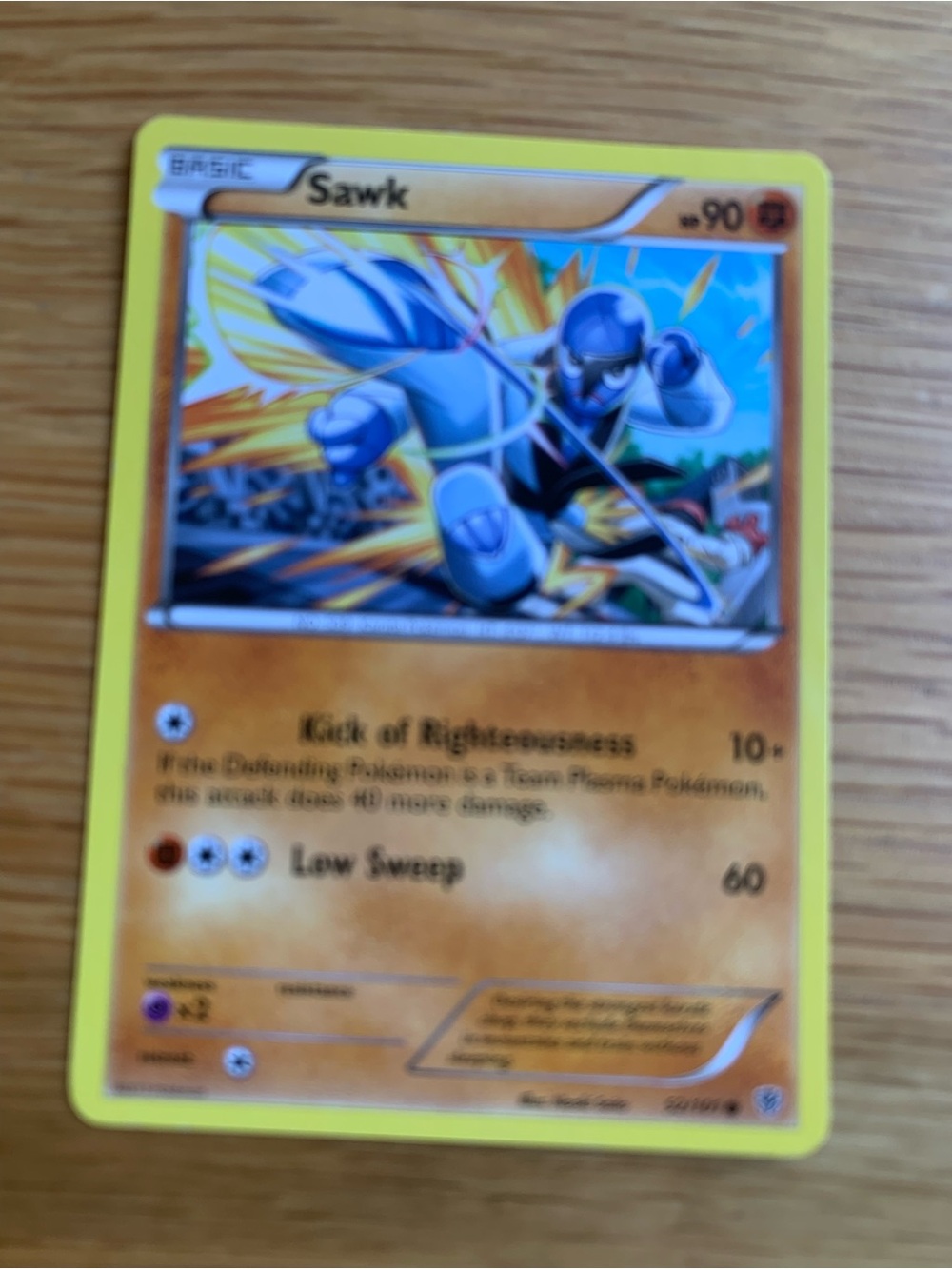 Sawk Collectible Card - Yellow Border
